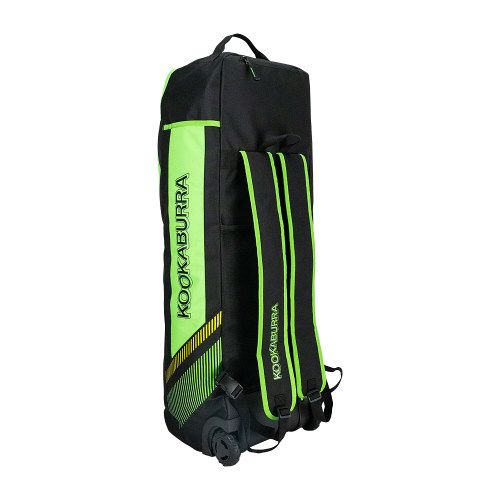 Kookaburra WD5000 Wheelie Duffle Cricket Kit Bag 2025 Black/Neon Green