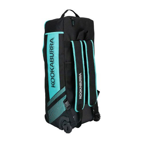 Kookaburra WD6000 Wheelie Duffle Cricket Kit Bag 2025 Black/Teal