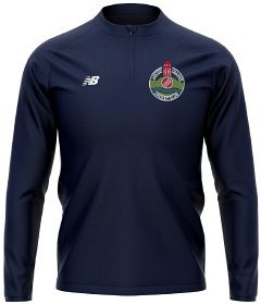 New Balance Cricket Teamwear  1/4 Zip Layer Navy  Jnr