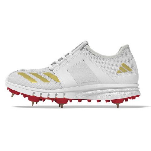 adidas Howzat Spike Junior Gold Cricket Shoes 2025