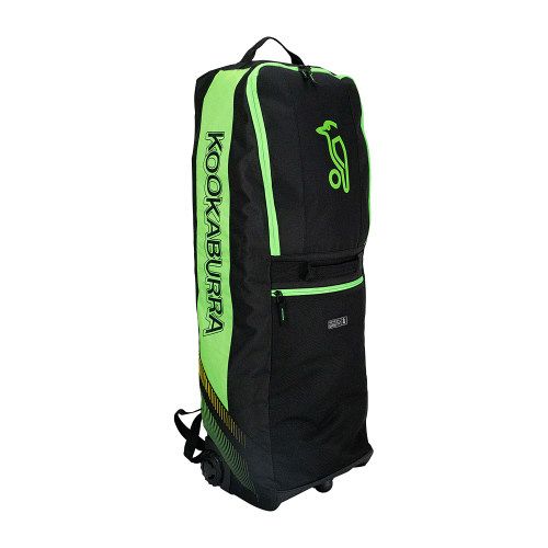 Kookaburra WD5000 Wheelie Duffle Cricket Kit Bag 2025 Black/Neon Green