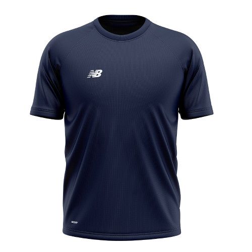 New Balance Cricket Training Shirt Navy  Snr