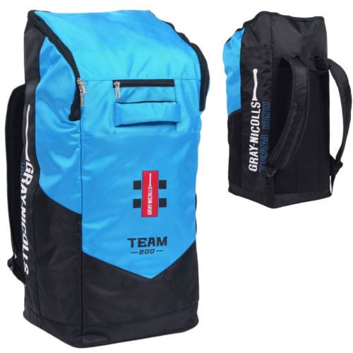 Gray Nicolls Team 200 Black/Cyan Duffle Cricket Bag 2025