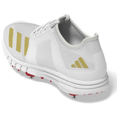 adidas Howzat Spike Junior Gold Cricket Shoes 2025