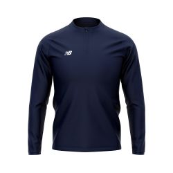 New Balance Cricket Training  1/4 Zip Layer Navy Jnr