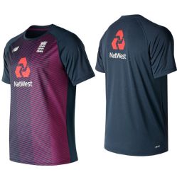 2019/20 England New Balance Cricket SS Training Tee Claret  Snr