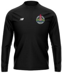 New Balance Cricket Teamwear  1/4 Zip Layer Black  Snr