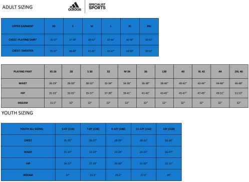 adidas clothing size guide