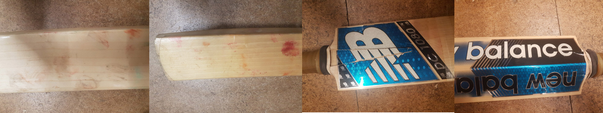 Cricket Bat with small cracks